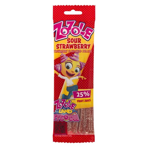 Zozole Strawberry Flavoured Sour Jellies 75g | PnP
