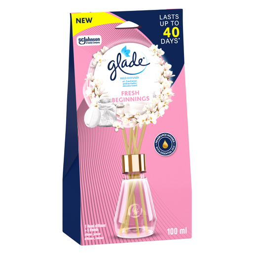 Glade Fresh Beginnings Air Freshener Reed Diffuser 100ml | PnP
