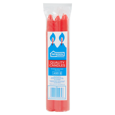 Newden Red Quality Candles 450g | PnP