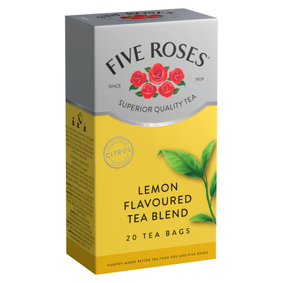 Five Roses Lemon Flavour Tea 20 Pack | Smart Price Specials | PnP Home