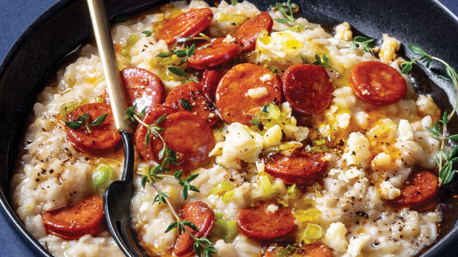 Chorizo, cheddar and leek risotto | PnP