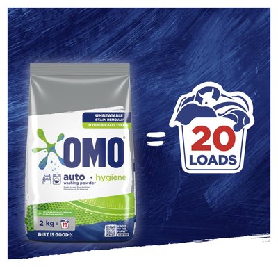 Omo Hygiene Stain Removal Auto Washing Powder Detergent 2kg | Smart ...