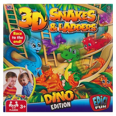 Epic Fun 3D Dino Edition Snakes & Ladders | PnP