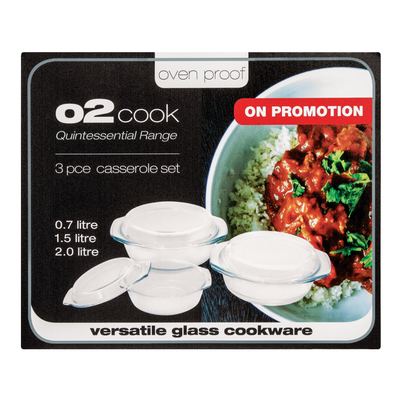 O2 Cook Casserole Set 3 Piece | PnP