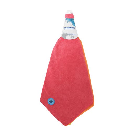 Pnp Microfibre Quick Dry Dish Towel 3ea PnP