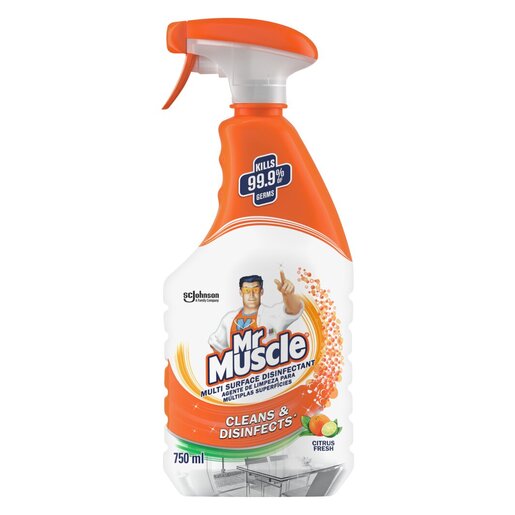 Mr Muscle Multi Surface Disinfectant Citrus 750ml PnP