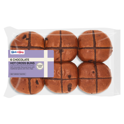 maron タマリス BA6 ×4 エヌドット BAs6 ×4 単品 PnP Chocolate Hot Cross Buns 6 Pack | PnP