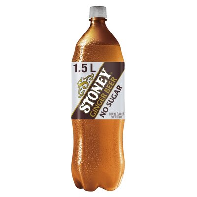 Stoney No Sugar Ginger Beer Soft Drink 1.5L