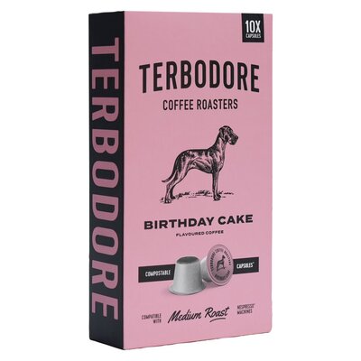 Terbodore Coffee Roasters Birthday Cake Coffee Capsules 10 Pack | PnP