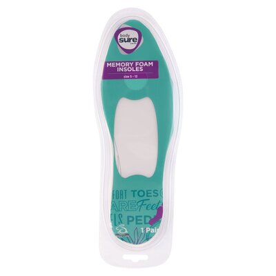 PnP Bodysure Unisex Memory Insoles 2 Pack