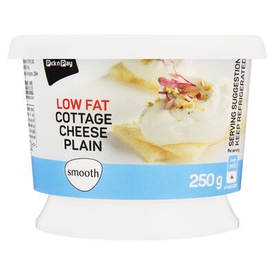 PnP Low Fat Smooth Plain Cottage Cheese 250g