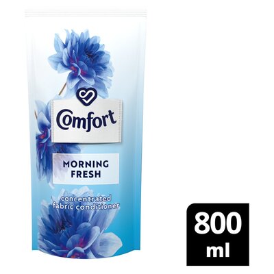 Comfort Morning Fresh Concentrated Laundry Fabric Softener Refill 800ml