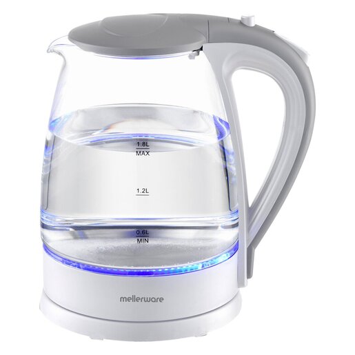 Mellerware 360 Degree Cordless Azure Glass Kettle 1.8L Smart Price