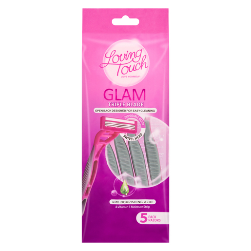 Loving Touch Glam Disposable Razors 5 Pa ck | PnP