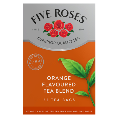 Five Roses Orange Flavoured Tea Blend 50 Pack | PnP