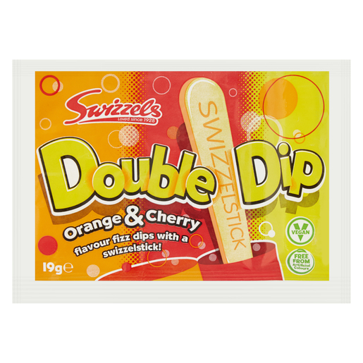 Double Dip Orange & Cherry Flavour Fizz Dips 30g | PnP