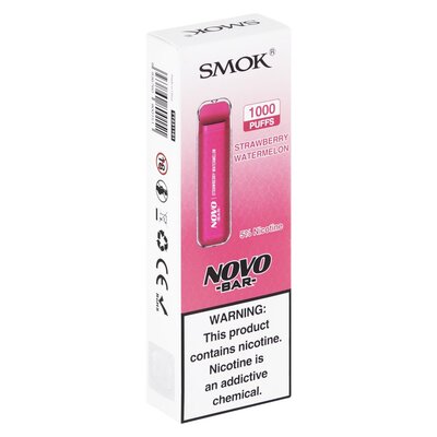 SMOK Novo Bar Pink Strawberry Watermelon 5% Disposable Vape 3ml 1000 Puffs  | PnP