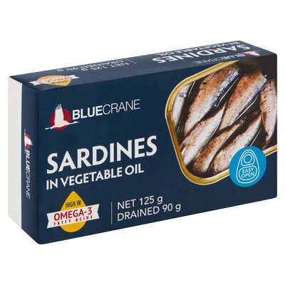 Blue Crane Sardines In Vegetable Oil 125g | PnP