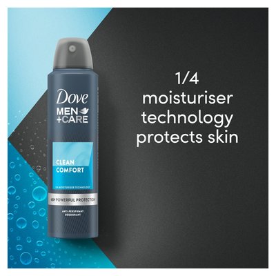 Dove clean discount comfort deodorant spray