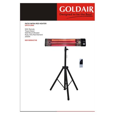 Visual Reference: Goldair 2000W Smart Wi Fi Outdoor Radiant Heater