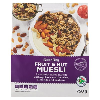 PnP Fruit & Nut Muesli 750g