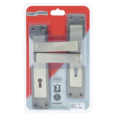 Fort Knox 3-Lever No.8 Nitida Satin Black Nickle Lockset | Smart