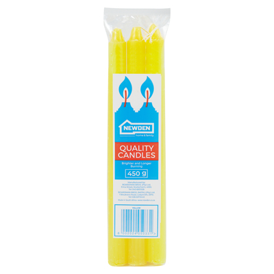 Newden Yellow Quality Candles 450g | PnP
