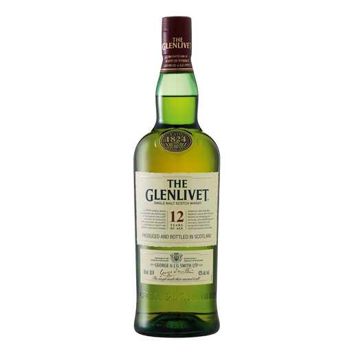 Glenlivet 12yo Scottish Whisky with 2 Glasses | PnP