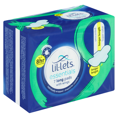 Lil-lets Unscented Long Sanitary Pads 7 Pack | Smart Price Specials ...