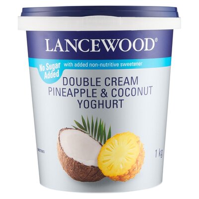 Lancewood Double Cream Pine & Coconut Flavoured Yoghurt 1kg