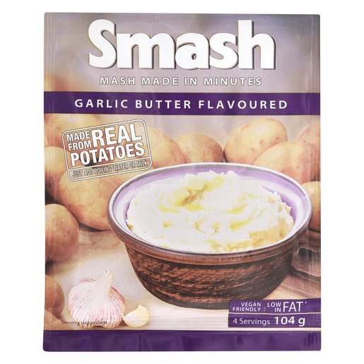 Smash Instant Mash Potato Garlic Butter 104g Smart Price Specials PnP Home