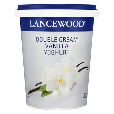 Lancewood Double Cream Vanilla Yoghurt 500g