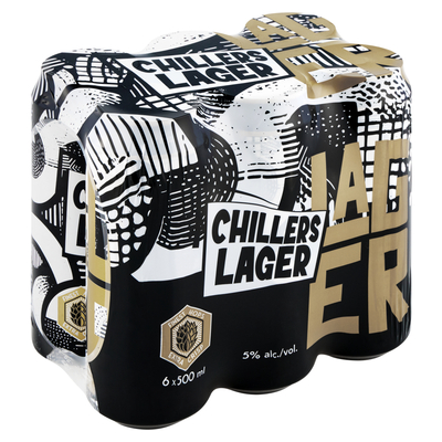 Chillers Lager Premium 6 x 500ml Cans | PnP