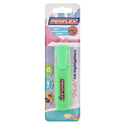 Penflex Green Pastel Higlo Highlighter 1 Card