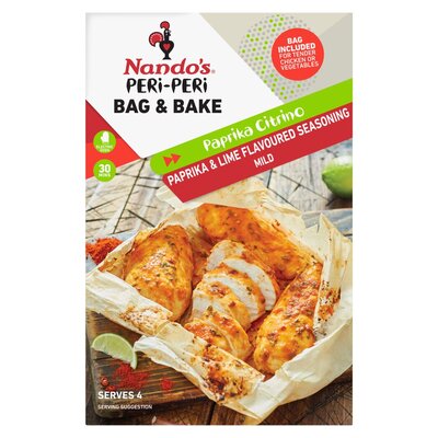 Nando's Peri-Peri Bag & Bake Paprika & Lime Flavoured Seasoning Cook-In ...