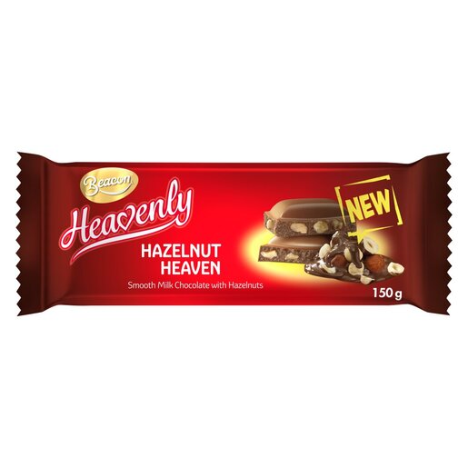 Beacon Heavenly Hazelnut Heaven Milk Chocolate Slab 150g PnP