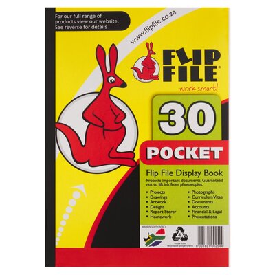 Flip File Display Book A4 30 Pocket