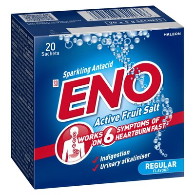 Eno Active Fruit Salt Regular Flavour 20 Sachets | PnP