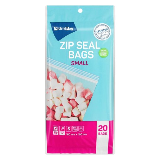 PnP Food Bags Zip Seal Small 20ea | PnP