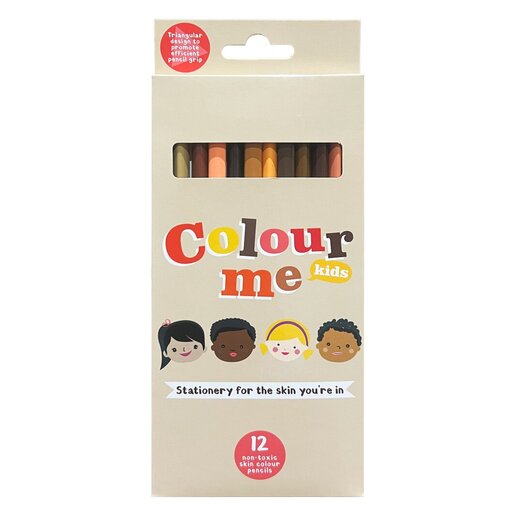 Colour Me Colour Pencil Tri Grip Skin Tone 12 Pack | PnP