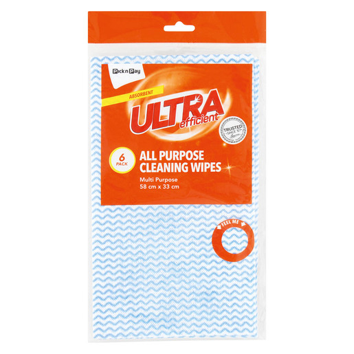 PnP Ultra Cleaning Wipes Blue 6 Pack PnP
