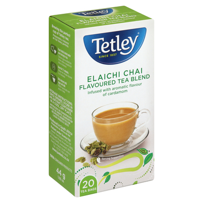 Tetley Elachi Chai Flavoured Tea 20 Pack | PnP