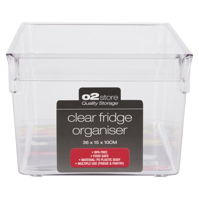 O2 Store Clear Fridge Organizer Rectangle 36cm | PnP