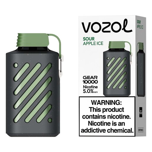 vozol vape green apple Vozol Star 6000 Sour Apple Ice 💨 ‣ Only 14€👍