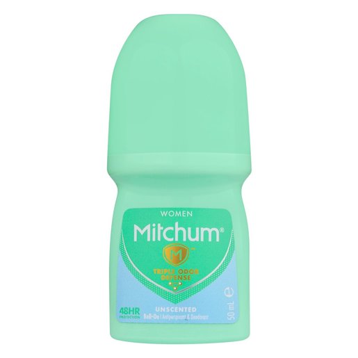 Mitchum Women Triple Odor Defense Unsccented Roll On 50ml Smart Price 