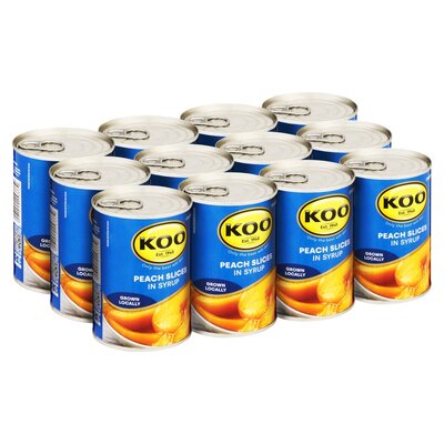 Koo Choice Grade Peach Slices 410g x 12 | Smart Price Specials | PnP Home