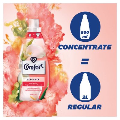 Comfort Elegance Concentrated Laundry Fabric Softener 800ml Smart