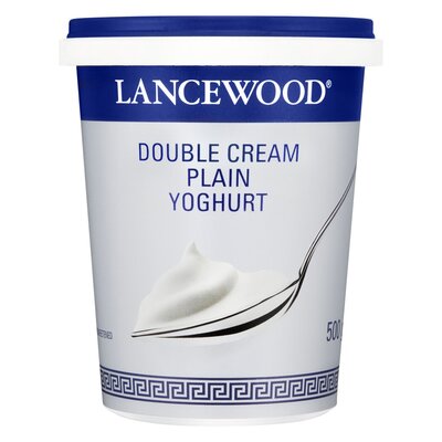 Lancewood Double Cream Plain Yoghurt 500g