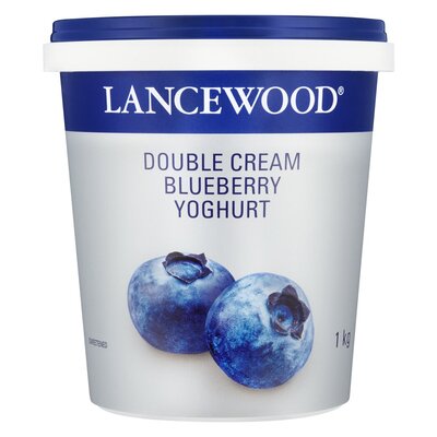 Lancewood Double Cream Blueberry Yoghurt 1kg