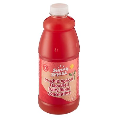 Sunny Splash Peach & Apricot Flavoured Dairy Blend Concentrate 1L